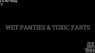 sniff my wet panties then take these toxic farts goddess demands 😈💨