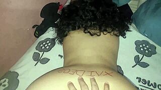 hot curvy latina stepsis bends over for huge cock creampie in fat ass