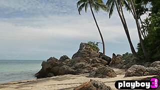 whoa big tits asian teen poses hot outdoors stripping her stunning body 🔥