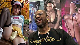 god my petite trans cock throbs watching bbc stretch this bulging big tit tranny slut's ass