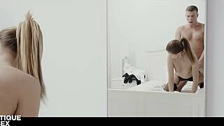 Erotic Kink Session with Juicy Russian Girlfriend Mary Kalisy Riding Monster Cock