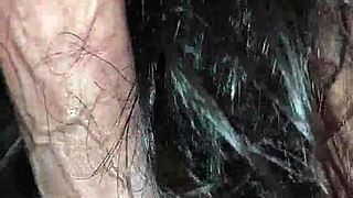 Stunning Latina Deepthroats Monster Cock with Red Lipstick and Swallows Cum