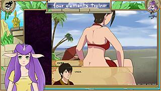oh man avatar airbender trainer part 33 got me teasin' big tits ass monster cock hentai fun