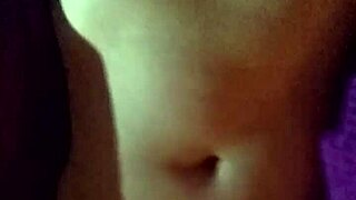 😍 Cute petite with big natural tits plays solo sensual boobs and pussy tease