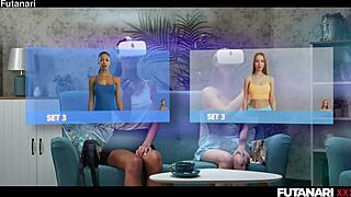 VR Porn Tgirl - Transgender Fucks Petite Girl with Nata Gold and Ebony Lia Lin Trans Lesbian