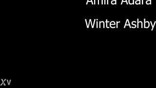 Winter and Amirah's Snowy Scissoring Secrets Unfold Sensually Part 1