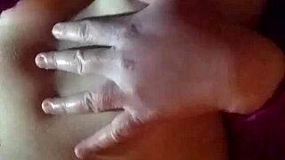 😍 Cute petite with big natural tits plays solo sensual boobs and pussy tease