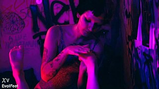 sexy latina bia gets feet bound for tickling domination choking and toe worship