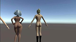 i... i can't stop staring at these sexy nude 3d hentai girls dancing around naked...