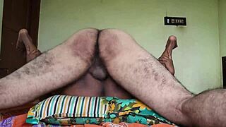 How long can she moan before licking his anus in passionate indian homemade sex?