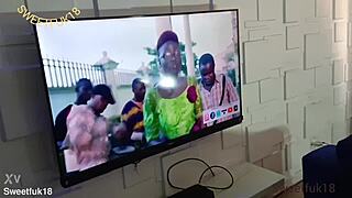 ebony latina visits apartment to charge phone unexpectedly