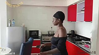 ebony latina visits apartment to charge phone unexpectedly