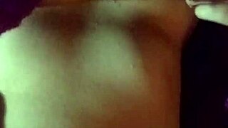 😍 Cute petite with big natural tits plays solo sensual boobs and pussy tease