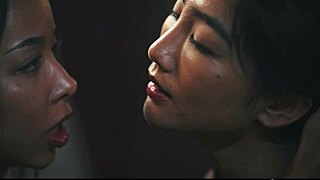 Ebony Vampire Girls Mind Control Asian Lesbians in Interracial Horror Sex Domination Face Sitting Scissoring