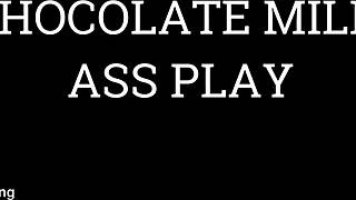 mummification session with beating, ass worship, chocolate milk feeding and femdom humiliation