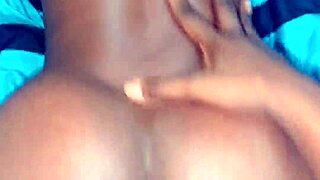 check out this amateur ebony african babe with a huge ass riding her man's cock cowgirl style