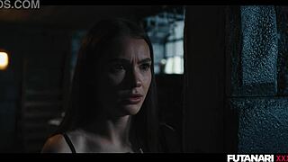 coco bae sprouts cock real futa turns brunette into shemale pussy muncher