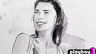 Wow, Cara Mell's soaked big tits and curvy ass shine outdoor naked!