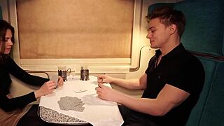 Serena Milano Loses Cards and Takes Tim Deen's Huge Dick Deepthroat