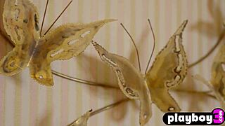 Exotic Petite Blonde Rachel Page Strips Naked Small Tits Exposed!