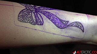 i get tattooed then double penetrated hard by two guys