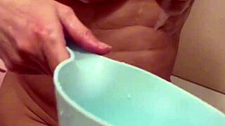 Wife's big hard nipples beg for licks and her naked body tempts you