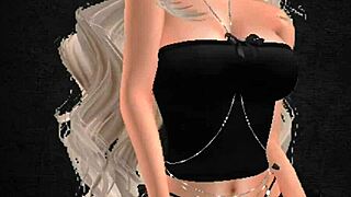 Sexy Blonde Bitch Shows Off Body In Short Clothes