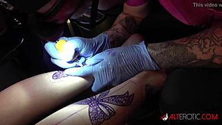 i get tattooed then double penetrated hard by two guys