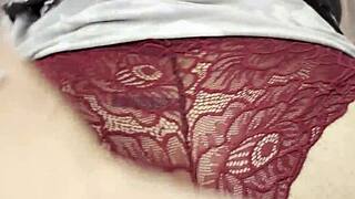 de perrito con sentones disfrutando las nalgotas de mi putiesposa llenas de leche