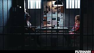 Agatha Vega TG Prison Fuck: Shemale Detective Sucks Latina's Strapon Surprise?