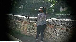 i had hot outdoor sex in the forest with big ass brunette student bending over for doggystyle pounding