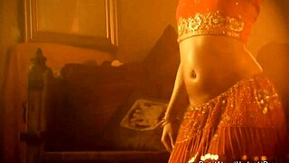passionate exotic indian milf performs sensual erotic dance ritual