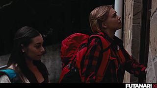 Our girls trip flips when shelena grows futa cock from shemale ghost agatha!!