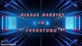 bigass barbiey gets pounded by monster black cock in uhd missionary and doggy!