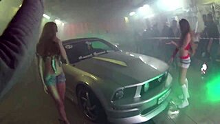 Lusty Russian Lady Strips Satin Mini Skirt Leather Panties Tease Part 2