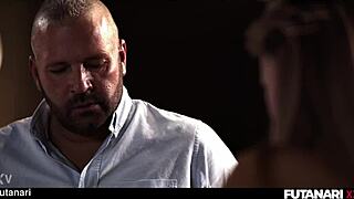 Futa Cock Sucked Wild - Cis Chick Joins For Shemale Double Pound After Change!