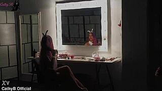 Horny photographer pounds bunny-costume model's big tits and wet pussy during photoshoot