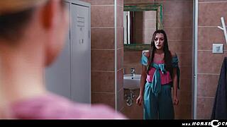 Gym Slut Zlata Shine Takes XXL Futa Cock Anal Pound?