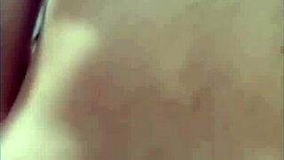 beautiful myanmar milf's round ass shakes riding cock in amateur pov creampie