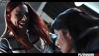 goth babe takes shemale futa dick hard! anal creampie and cumshots everywhere 😈🍆💦