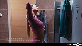 Gym Slut Zlata Shine Takes XXL Futa Cock Anal Pound?