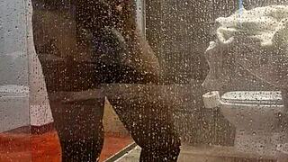 wow check out this hungarian pornstar's monster cock shower in budapest!