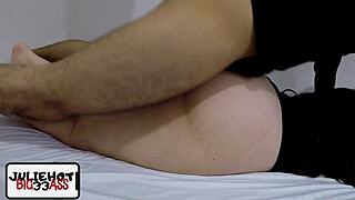 Juliehot33 Kneads Big Ass Natural Tits Before Sex