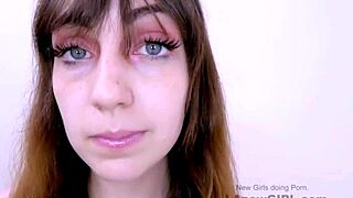 so this lovely brunette shows up for modeling audition and ends up fucked hard on sofa by daddy figure