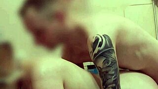 quick bath turns into wild doggystyle pounding with big tits milf wife