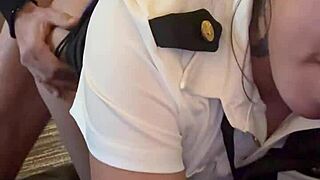 Esta latina curvy gime con orgasmos intensos mientras la follan duro en minifalda