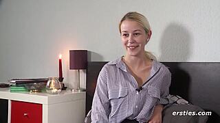 hey blonde babe, that dildo looks fun sliding in your wet pussy