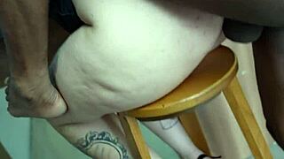 sexy goth girl shakes big ass on huge cock next door