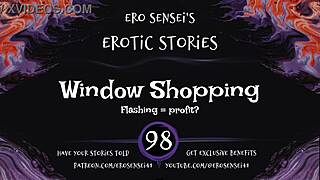 Window shopping turns erotic for women audio experience