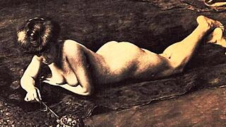 Vintage erotic drawings capture antique retro passion scenes